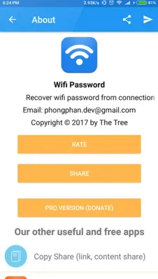 Wifi Password Recovery (The Tree Team) android App screenshot 0