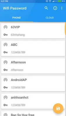 Wifi Password Recovery (The Tree Team) android App screenshot 1